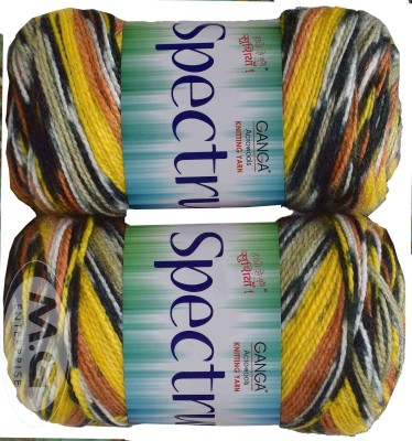KNIT KING Spectrum Ugadi (300 gm) Wool Ball Hand knitting wool / Art Craft soft fingering crochet hook yarn, needle knitting , With Needle.-M