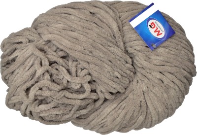 M.G Enterprise Knitting Yarn Thick Chunky Wool, Velvety Mouse grey 400 gm Best Used with Knitting Needles, Crochet Needles Wool Yarn for Knitting. By Gang A BB