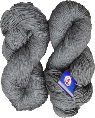 Vardhman Tin Tin Steel Grey (300 gm) Wool Hank Hand knitting wool / Art Craft soft fingering crochet hook yarn, needle knitting yarn thread dye Z AG