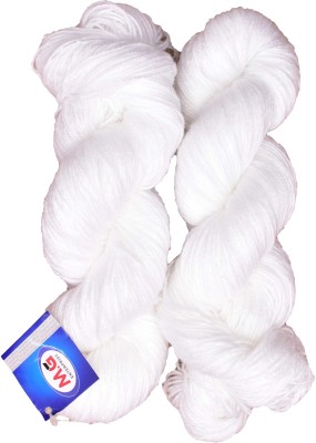 Simi Enterprise Tin Tin White (300 gm) Wool Hank Hand knitting wool / Art Craft soft fingering crochet hook yarn, needle knitting yarn thread dye C SM-DD
