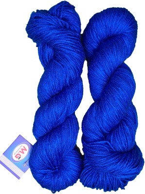 KNIT KING Tin Tin Deep Blue (300 gm) Wool Hank Hand knitting wool / Art Craft soft fingering crochet hook yarn, needle knitting yarn thread dyed