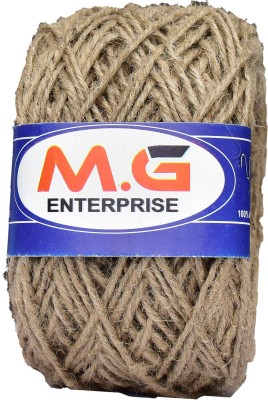 M.G Enterprise 3 Ply/Twisted Macrame Jute Cord/Dori Thread Natural 50 mtr- Art-AJBA