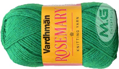 M.G Enterprise Rosemary Moss (500 gm) Wool Ball Hand knitting wool / Art Craft soft fingering crochet hook yarn, needle knitting yarn thread dyed- S TO
