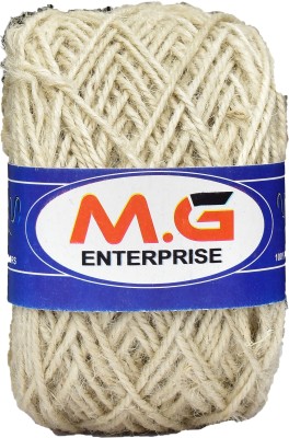 Simi Enterprise M.G ENTERPRISE 3 Ply/Twisted Macrame Jute Cord/Dori Thread (200 Meters, 3mm) for Macrame DIY, Craft Work,Plant Hanger Ropes etc- B SM-CC
