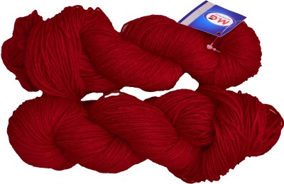 Vardhman Tin Tin Red (200 gm) Wool Hank Hand knitting wool / Art Craft soft fingering crochet hook yarn, needle knitting yarn thread dye J KF
