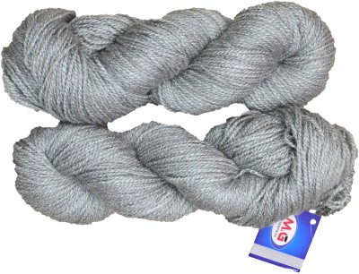 Simi Enterprise Popeye Steel Grey (200 gm) Wool Hank Hand knitting wool / Art Craft soft fingering crochet hook yarn, needle knitting yarn thread dye F SM-GG