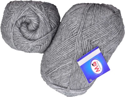 KNIT KING Rosemary Silver (300 gm) Wool Ball Hand knitting wool / Art Craft soft fingering crochet hook yarn, needle knitting yarn thread dyed