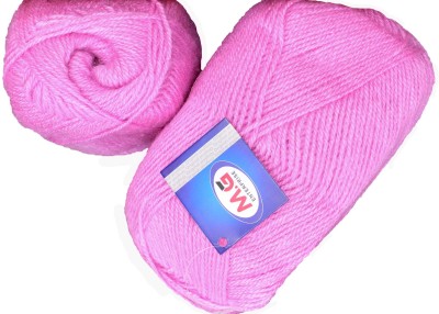 KNIT KING Rosemary Pink (300 gm) Wool Ball Hand knitting wool / Art Craft soft fingering crochet hook yarn, needle knitting yarn thread dyed