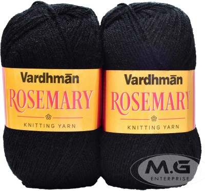 Simi Enterprise Rosemary Black (200 gm) Wool Ball Hand knitting wool - N SM-OO