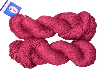 KNIT KING Tin Tin Cherry (400 gm) Wool Hank Hand knitting wool / Art Craft soft fingering crochet hook yarn, needle knitting yarn thread dyed