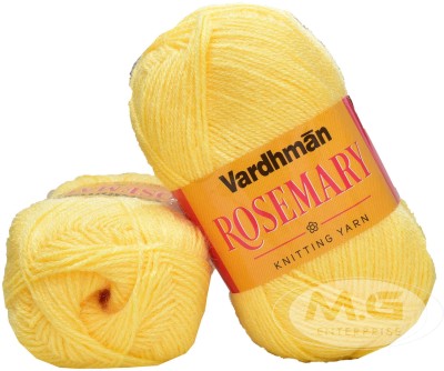 Simi Enterprise Rosemary Yellow (200 gm) Wool Ball Hand knitting wool - F SM-GG