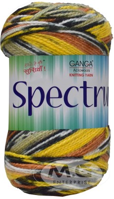KNIT KING Spectrum Ugadi (500 gm) Wool Ball Hand knitting wool / Art Craft soft fingering crochet hook yarn, needle knitting yarn thread dyed. with Needl SM- SM- SM-Y