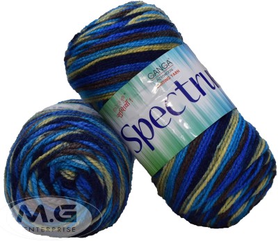 Simi Enterprise Spectrum Royal Blue (200 gm) Wool Ball Hand knitting wool / Art Craft soft fingering crochet hook yarn, needle knitting , With Needle.- S SM-TT