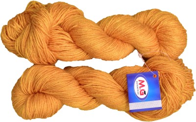 Simi Enterprise Tin Tin Mustard (200 gm) Wool Hank Hand knitting wool / Art Craft soft fingering crochet hook yarn, needle knitting yarn thread dye A SM-BB