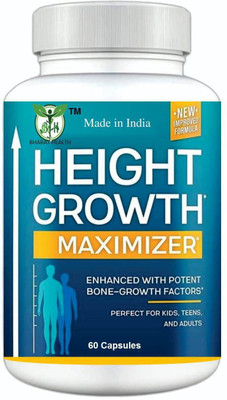 BHARAT HEALTH HEIGHT GROWTH MAXIMIZER CAPSULE AYURVEDIC BONE AND HEIGHT GROWTH 60 CAPSULE ( PACK OF 1 )(60 Capsules)