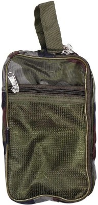 rahul Shaving Kit / Bag. Military Travelling Kit Pouch with 3 Zip Pockets & 1 Side Pocket. (Indian Army Print) Product Dimensions - 26 x 16 x 10 cm Waterproof Multipurpose Bag Waterproof Multipurpose Bag(Multicolor, 10 L)