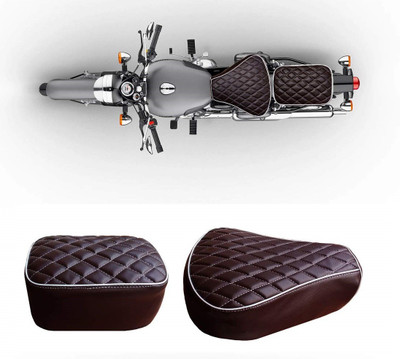 WHEETOYKART Leather Foam Motor Bike Designer Seat Cover for Royal Enfield Classic 350/500cc (Dark Brown) Split Bike Seat Cover For Royal Enfield Classic 350, Classic 500, Classic, Classic Chrome, Classic Desert Storm WHEETOYKART Leather Foam Motor Bike Designer Seat Cover for Royal Enfield Classic 350/500cc (Dark Brown) Split Bike Seat Cover For Royal Enfield Classic 350, Classic 500, Classic, Classic Chrome, Classic Desert Storm