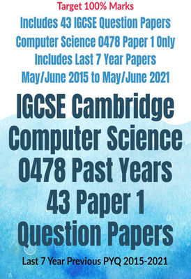 IGCSE Cambridge Computer Science 0478 Past Years 43 Paper 1 Question Papers(English, Paperback, Av Editorial Board)