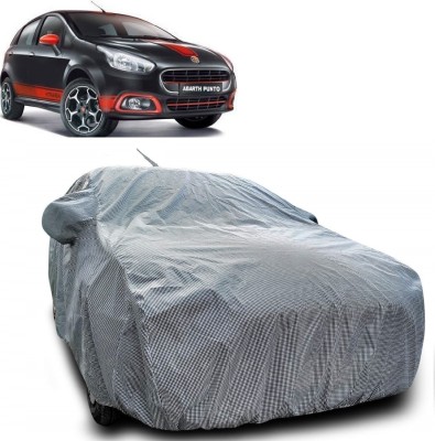 AutoKick Car Cover For Fiat Abarth Punto (With Mirror Pockets)(Multicolor)