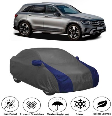 AUTOGARH Car Cover For Mercedes Benz GLC (With Mirror Pockets)(Grey, Blue)