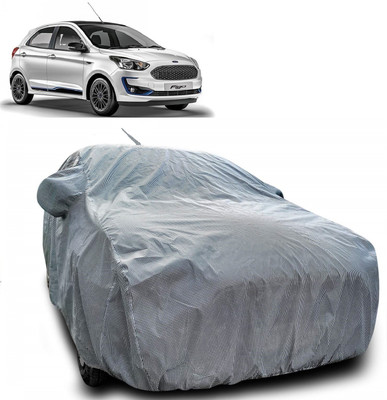 AutoKick Car Cover For Ford Figo (With Mirror Pockets)(Multicolor)