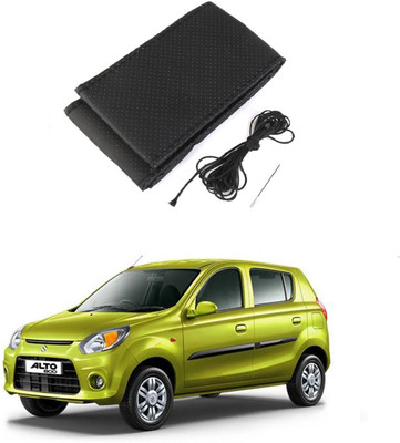 Auto Smart Look Hand Stiched Steering Cover For Maruti Alto 800(Beige, Leatherite)