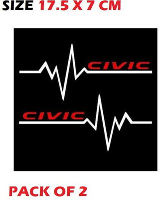 SARVAVIDYA Sticker & Decal for Car & Bike(White, Red)