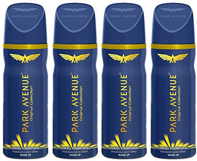 PARK AVENUE Good Morning Deodorant Spray  -  For Men(600 ml, Pack of 4)