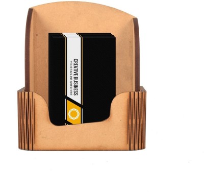 LAKHAJI 1 Compartments MDF CARD HOLDER(Brown)