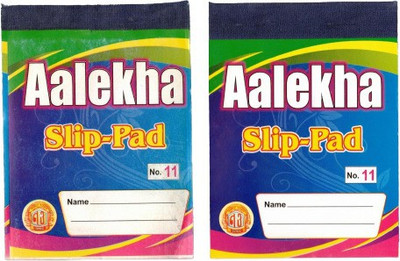 Aalekha Paper Pocket-size Note Pad Plain 80 Pages(Multicolor, Pack of 10)