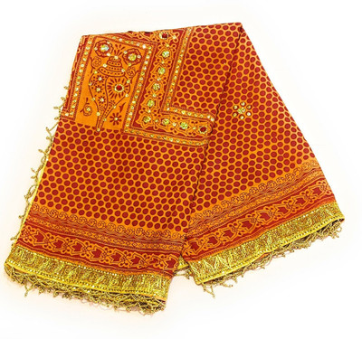 Blessings via Uttarakhand Cotton Blend Polka Print Women Dupatta