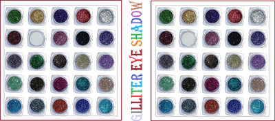 tanvi27 Shining Eyeshadow Glitter/Shimmer Powder Glitter use for Body + Nail + Eyes 100 g(MULTI COLOR)