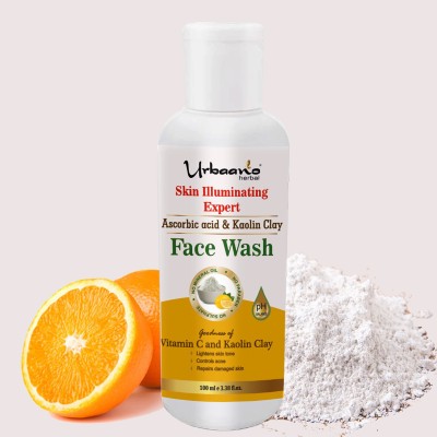 Urbaano Herbal Clay and Vitamin C - Skin illuminating Face Wash(100 ml)