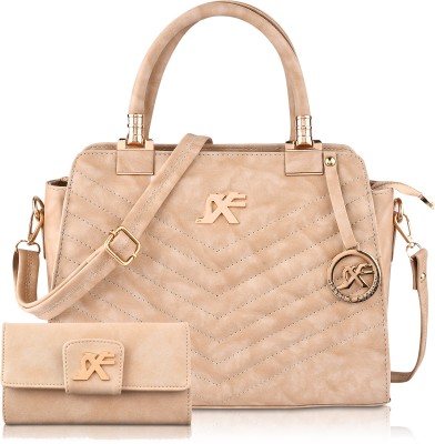 STYLE X FASHION Women Beige Hand-held Bag(Pack of: 2)