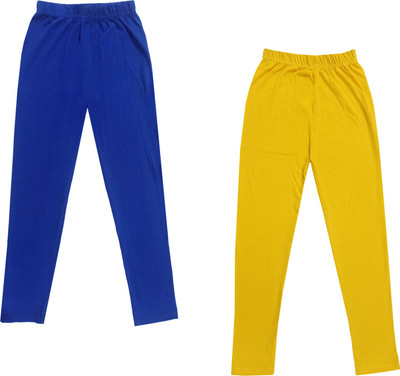 Indistar Legging For Girls(Yellow Pack of 2)