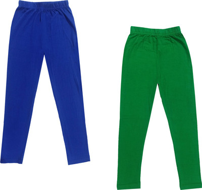 Indistar Legging For Girls(Green Pack of 2)