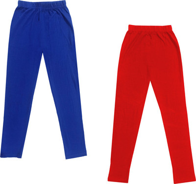 IndiWeaves Legging For Girls(Blue Pack of 2)