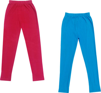 IndiWeaves Legging For Girls(Pink Pack of 2)