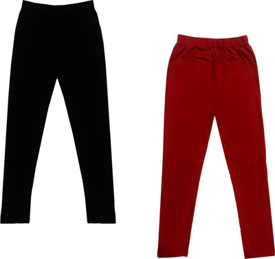 KAYU Legging For Girls(Black Pack of 2)
