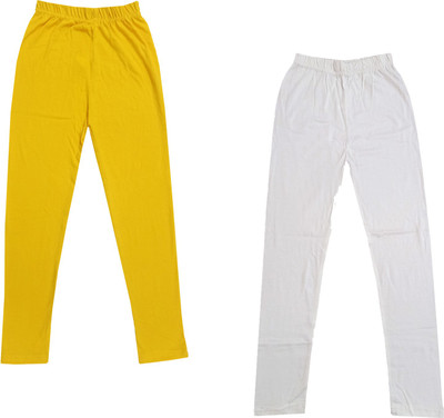 Indistar Legging For Girls(Yellow Pack of 2)