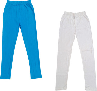 IndiWeaves Legging For Girls(Blue Pack of 2)
