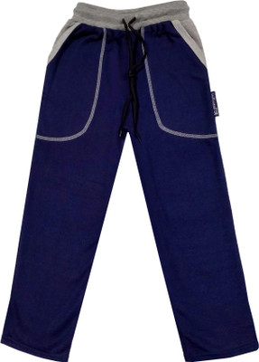 IndiWeaves Track Pant For Boys(Blue, Pack of 1)