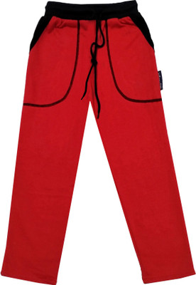 Indistar Track Pant For Boys(Red, Pack of 1)