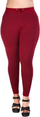 MUKHAKSH Legging For Girls(Maroon Pack of 1)