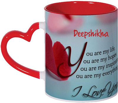 Wagwan Deepshikha Love Romantic Gift On Valentine's Day For Lover Boyfriend Girlfriend Husband Wife Mg1349 Ceramic Coffee Mug(330 ml)