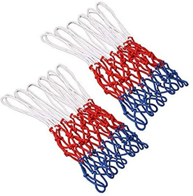 clark CLK65 nylon best qality basketball net pack of 2 Basketball Net(Multicolor)
