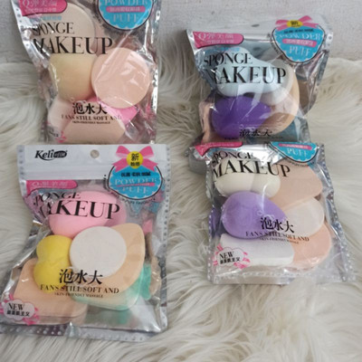 Grazy 6 in 1 makeup sponge and makeup Puff set for make up pack of 4 qty