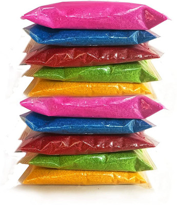 gorgeous moment Pack of 10 Rangoli Powder(Multicolor)