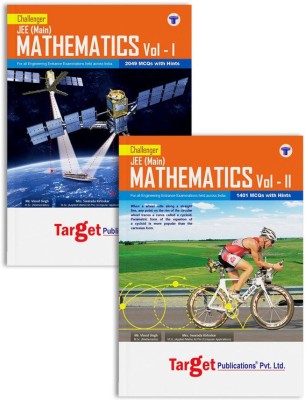 JEE Mains Challenger Mathematics Books Vol 1, 2 | Maths Chapterwise MCQs, Previous Year Question Paper, Model Papers With Solutions For Engineering | 2 Books(Paperback, Content Team at Target Publications)