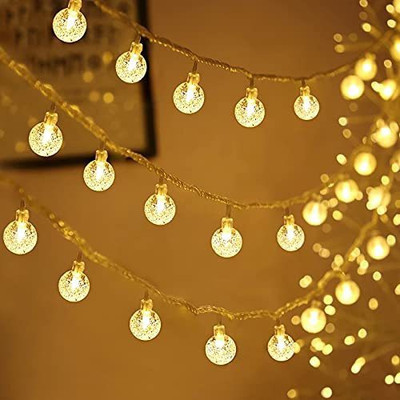 Meneon 20 LEDs 4 m Yellow Steady Ball Rice Lights(Pack of 1)